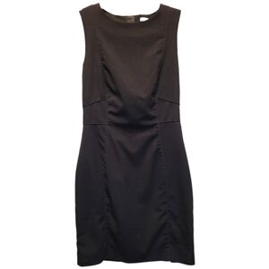 H&M Elegant Structured Sleeveless Little Black Dress - Size 8